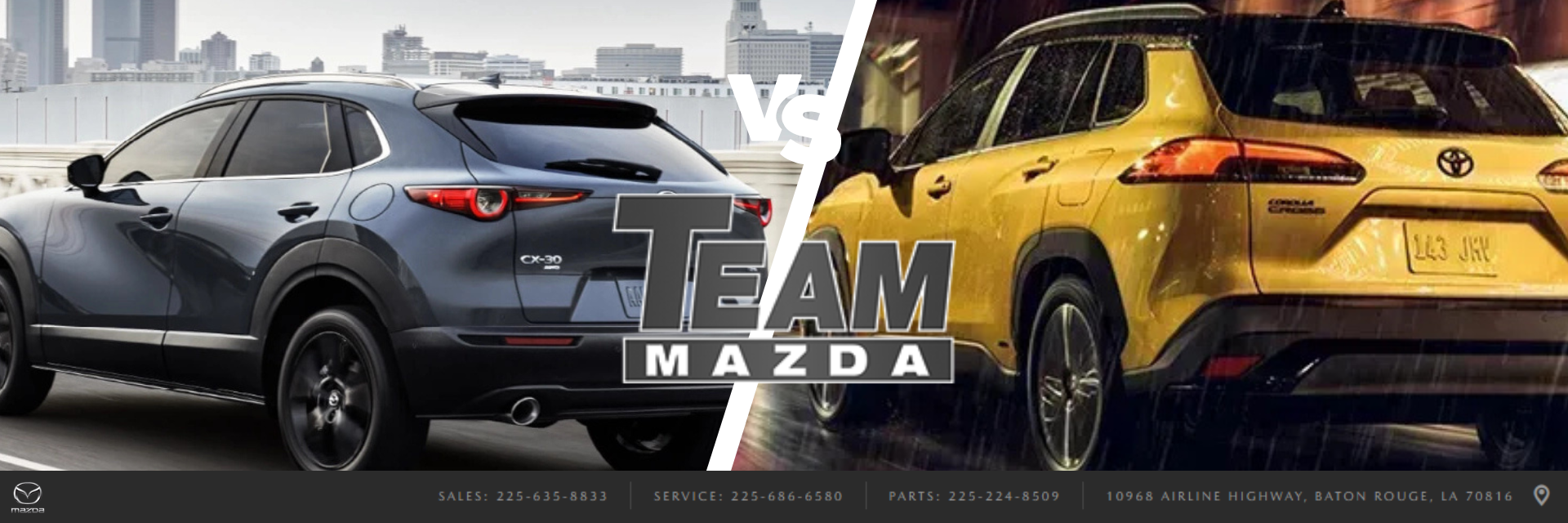 2024 Mazda CX-30 vs. 2024 Toyota Corolla Cross