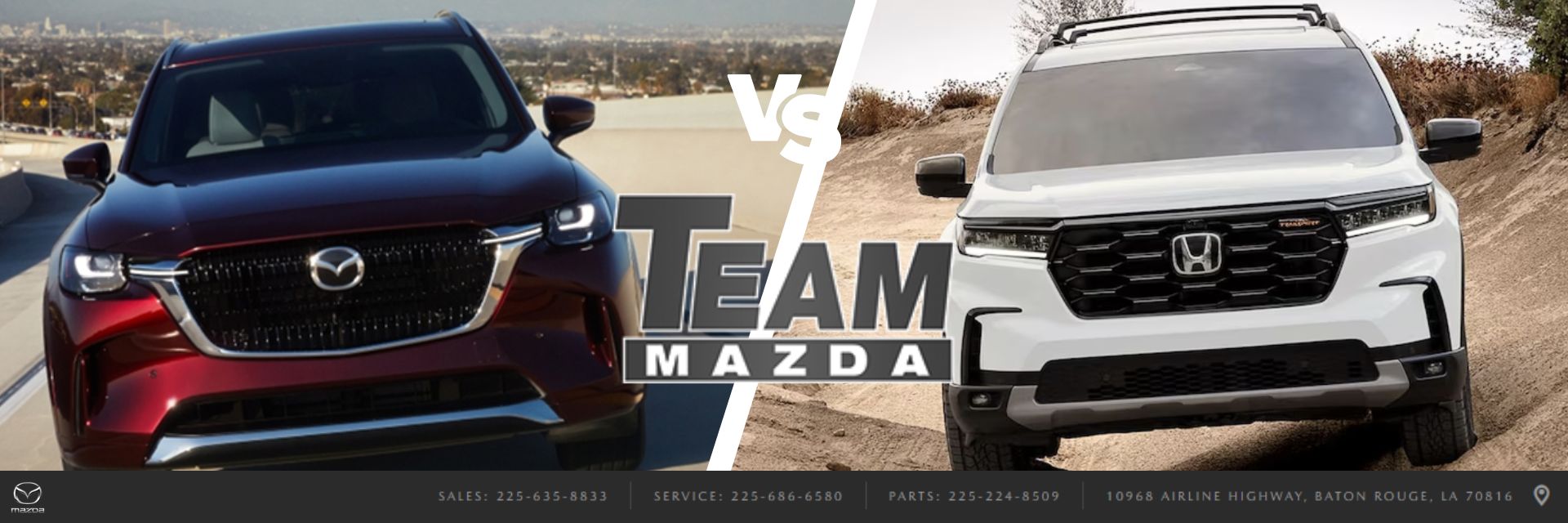 2025 Mazda CX-90 vs. Honda Pilot