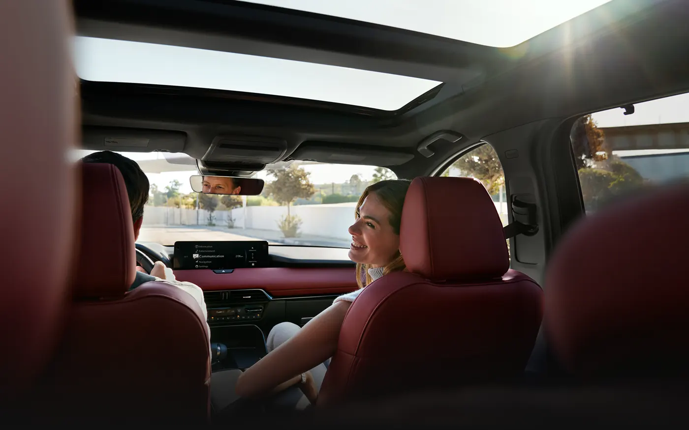 Friends riding in the 2-row 2027 Mazda CX-90 | Team Mazda in Baton Rouge LA